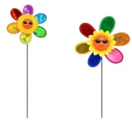 ЛЕТО ВЕТЕРОК ПОДСОЛНУХ на палочке 62см 100/10