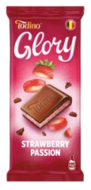 ПЛИТКА TODINO молочный шоколад GLORY 75гр 6/24 клубнично йогуртовый