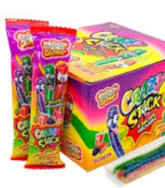 МРМ КРЕЙЗИ СТИК кислый мармелад АССОРТИ 20гр 12/24