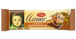 ПЛИТКА Аленка БАТОНЧИК 48гр 6/20 вареная сгущенка 