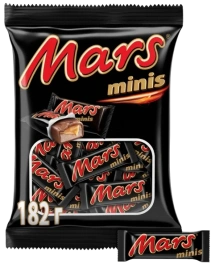 ШБ Минис ПАКЕТ Марс 182гр 1/9 (примерно 126 штук)
