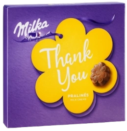 НШК Милка КОНФЕТЫ КОРОБКА 110гр 1/10 спасибо