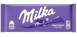 ПЛИТКА Милка Альпен Милк 90гр 1/25 вложение молочный