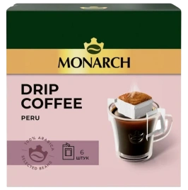 КОФЕ MONARCH ДРИП 1/6 66гр Перу