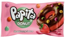 ПЧН Шоколадный пончик Солен Папита КЛУБНИКА, 40 г, 6/24