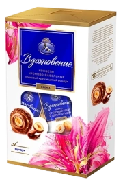 НШК ВДОХНОВЕНИЕ с шоколадно-ореховым кремом и целым фундуком 112 гр 1/9