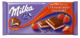 ПЛИТКА Милка КЛУБНИКА 100гр 1/22