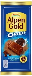 ПЛИТКА АльпГолд 85гр. ОРЕО шоколадный 1/19