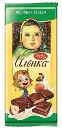 ПЛИТКА Аленка 85гр 1/10 тройной десерт