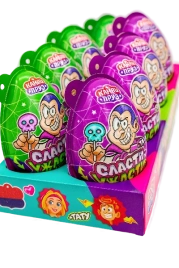 ШКФ ПЛАСТ ЯЙЦО кандиприз с подарком СЛАСТИ УЖАСТИ 15гр 12/8