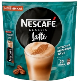 КОФЕ Нескафе ЛАТТЕ 18гр 20/20 ПАКЕТ