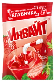 СОК Раств. нап. ИНВАЙТ Клубника 12ГР 6/24