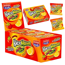 ЖК КИСЛОМАНИЯ ДАБЛФРУКТ 14гр 12/30 апельсин клубника