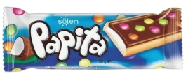 ПЧН Печенье Солен Папита с молочным шоколадом, КОКОС 33 г  6/24