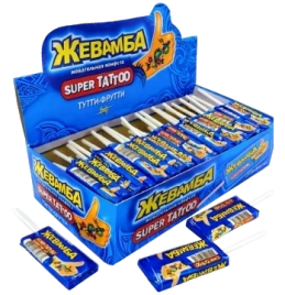 ЖК ЖЕВАМБА СУПЕР ТАТУ 10гр 12/50 тутти фрутти