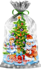 ПП 2540 Утренник 25х40 см подарочный 20/100 состав: только пакет, без подарка и ленты