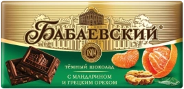 ПЛИТКА Бабаевский Мандарин и грецким орехом 75гр 4/18