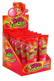 ЖР Бабл паста со вкусом клубники 20гр 12/24