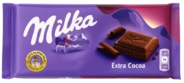 ПЛИТКА Милка экстра какао 90гр 1/25