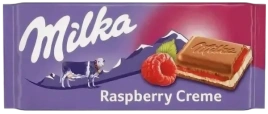 ПЛИТКА Милка Малиновый Крем 100гр 1/25