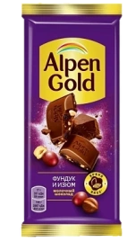 ПЛИТКА АльпГолд 80гр ИЗЮМ ФУНДУК 1/21