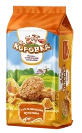 ПЧН КОРОВКА ПАКЕТ овсяное с апель цукатами  152гр 1/12