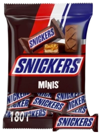 ШБ Минис ПАКЕТ Сникерс 180гр 1/9 (примерно 108 штук)