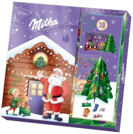 НШК Новогодний Адвент-Открытка 3Д Милка 163гр 1/10 