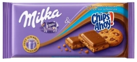 ПЛИТКА Милка Чипс Ахой 100гр 1/22