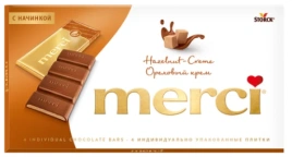 НШК МЕРСИ ПЛИТКА 100гр 1/15 ореховый крем
