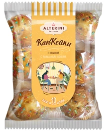 Alterini Капкейки с начинкой Вареная сгущенка 343г 1/8