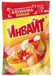 СОК Раств. нап. ИНВАЙТ Клубника Банан 12ГР 6/24