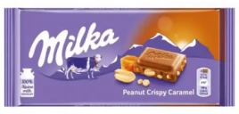 ПЛИТКА Милка Пенат криспи карамель 90гр 1/24