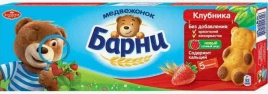 ПЧН ПИРОЖНОЕ Медвежонок Барни Клубника 150 г 1/20