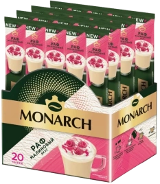 КОФЕ MONARCH стик Малиновый вкус 10/20 15гр