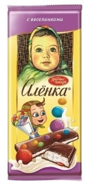 ПЛИТКА Аленка с Веселинками 87гр 1/10