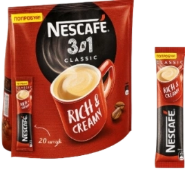 КОФЕ Нескафе 3в1 классик 14,5гр 20/20 ПАКЕТ