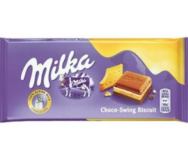 ПЛИТКА Милка 100гр КРЕМ И БИСКВИТ 1/18