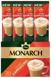 КОФЕ MONARCH стик капучино классик 10/20 15гр