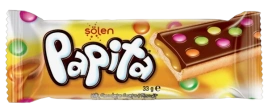 ПЧН Печенье Солен Папита с молочным шоколадом, КАРАМЕЛЬ 33 г  6/24