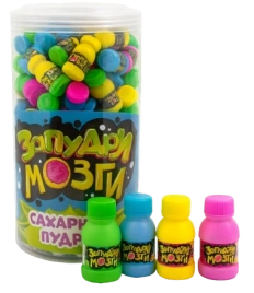 ПУДРА сахарная ЗАПУДРИ МОЗГИ ассорти, 4гр 6/120 МИНИ БАНОЧКИ