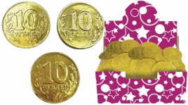 ШКФ МОНЕТА пресованная 10 РУБЛЕЙ 4,5гр 6/180