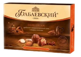 НШК БАБАЕВСКИЙ ДАРК КРЕМ миндаль и ореховый крем 200гр 1/10 оранжевый