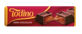 ПЛИТКА TODINO БАТОНЧИК с карамельной начинкой 40гр 6/24 темный
