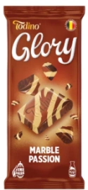 ПЛИТКА TODINO молочный шоколад GLORY 75гр 6/24 два шоколад мраморный