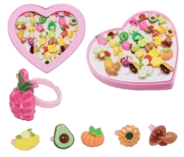 ЛЕТО КОЛЕЧКИ МИКС3 сердце 1/36