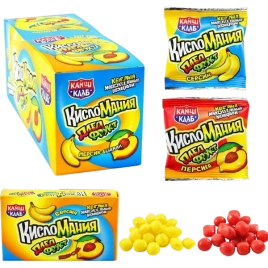 ЖК КИСЛОМАНИЯ ДАБЛФРУКТ 14гр 12/30 банан и персик