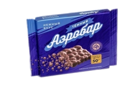ПЛИТКА конд АЭРОБАР темная 50гр 8/14 КВАДРАТ