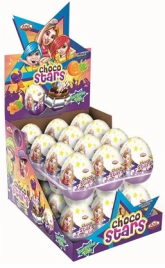 ШКФ ЯЙЦО шок с сюрпризом ЧОКО СТАРС 25гр 6/24 