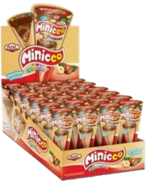 ПЧН МИНИКО РОЖОК арахисовый крем 25гр 6/24